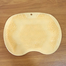 Yellow Silicone Bath Massage Cushion – Suction Cup Exfoliating Foot Scrubber & Mat