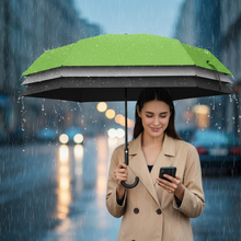 Foldable UV & Rain Umbrella with C-Shaped Handle – Kids (1 Pc / Mix Color)