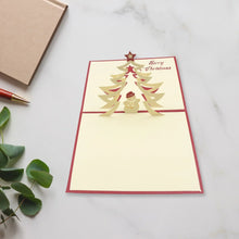 Unique 3D -Up Wishing Card (Christmas): 1 Pc