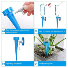 Plant Watering Spikes Sprinkler self Watering Spikes Water dripper for Plants, Adjustable Plant Watering Devices with Slow Release Control Valve Switch